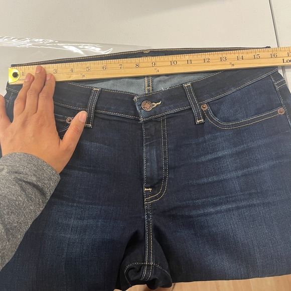 Lucky Brand Lolita Crop Jeans Womens 30 Blue Denim Cotton Dark Wash Skinny Leg - Picture 9 of 14